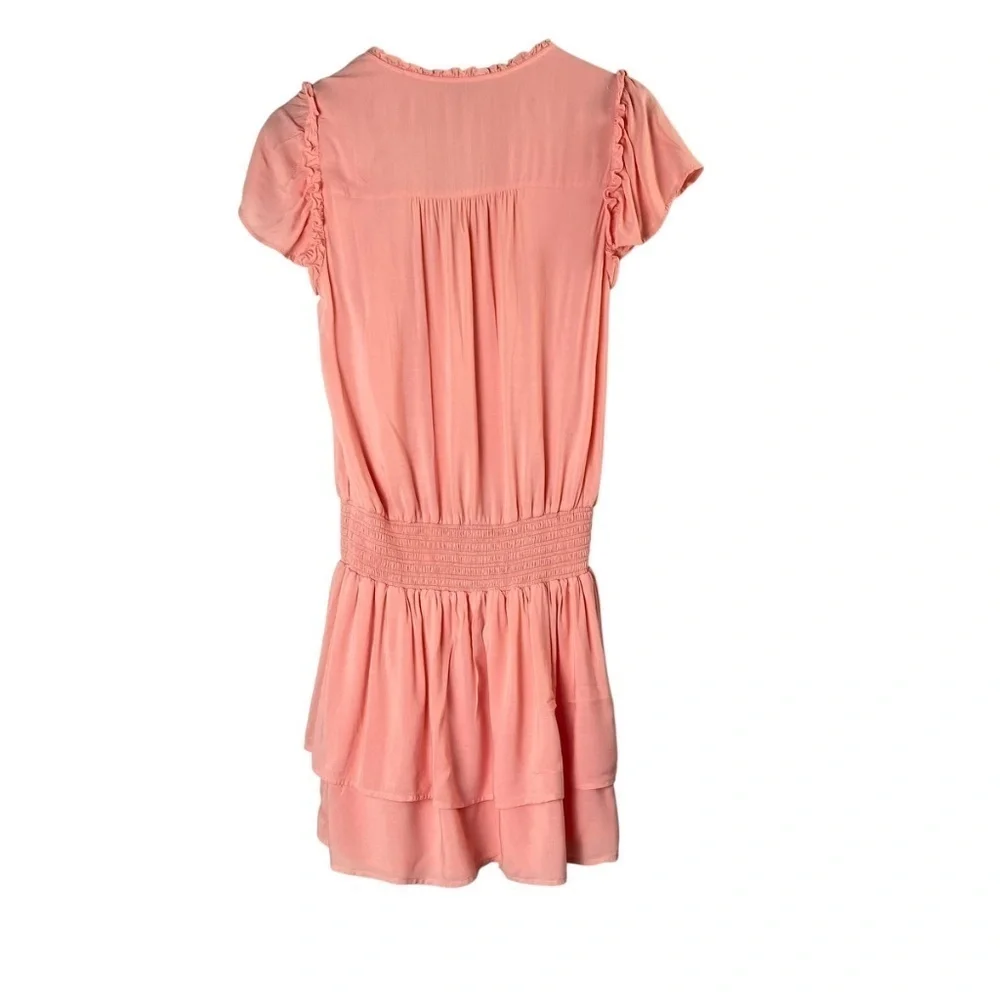 PAIGE Christina Dress Short in Peach Tree Size S